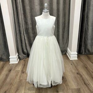 Dessy Flower Girl Style FL4030 Size 7 in Ivory